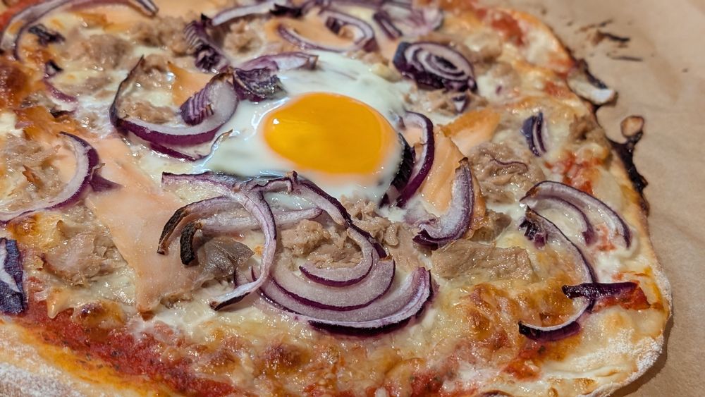 High-Protein Lachs-Pizza