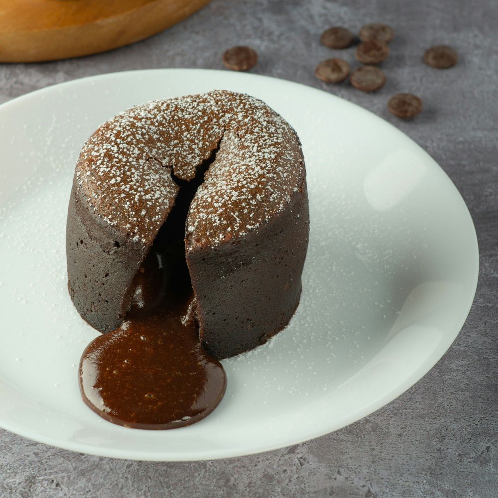 Schokokuchen mit flüssigem Kern